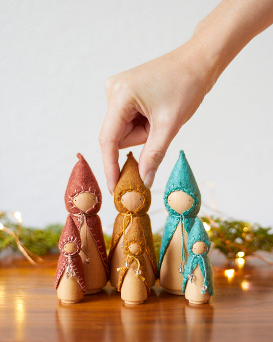 Blue Spruce Wooden Gnome