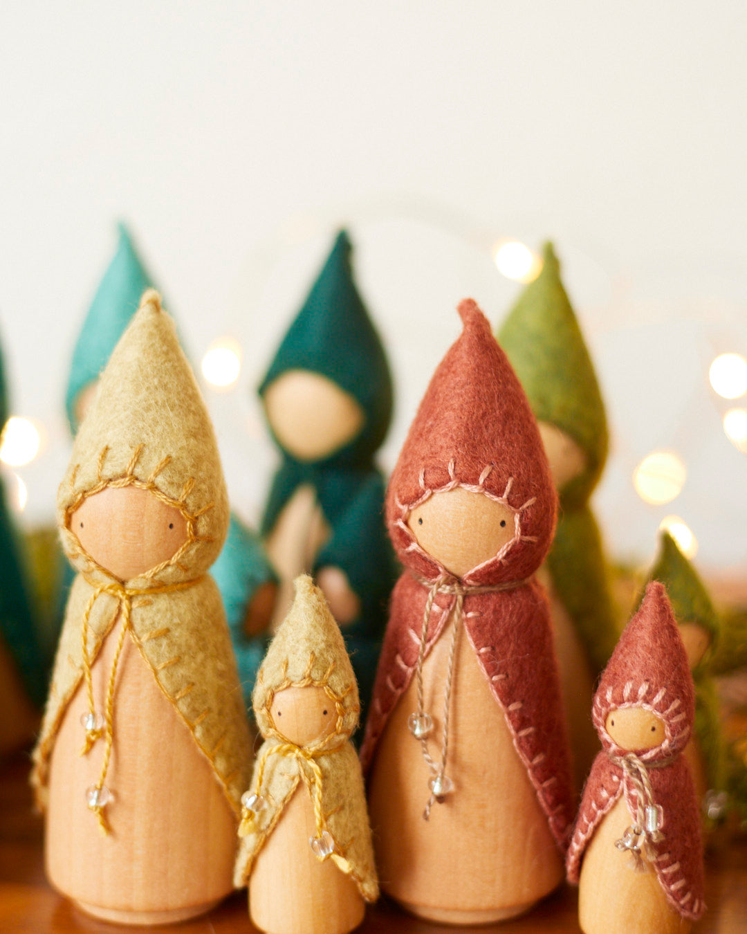 Mini Star Yellow Wooden Gnome