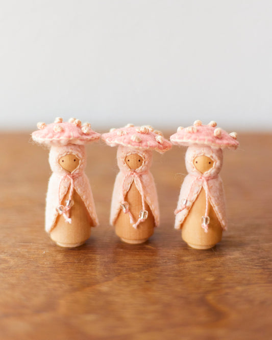 Pink Mini Mushroom Gnome