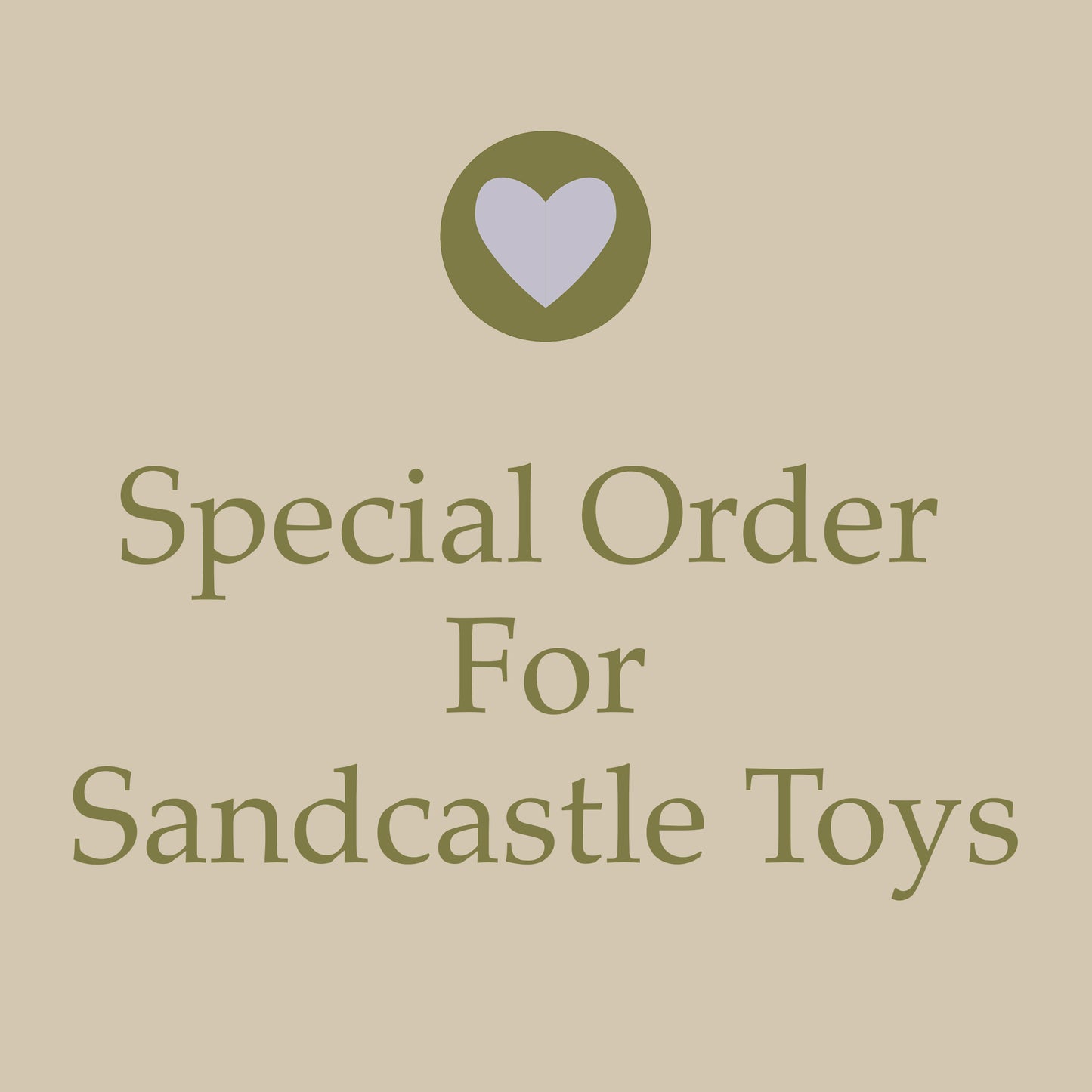 Special Order Sandcastle Toys
