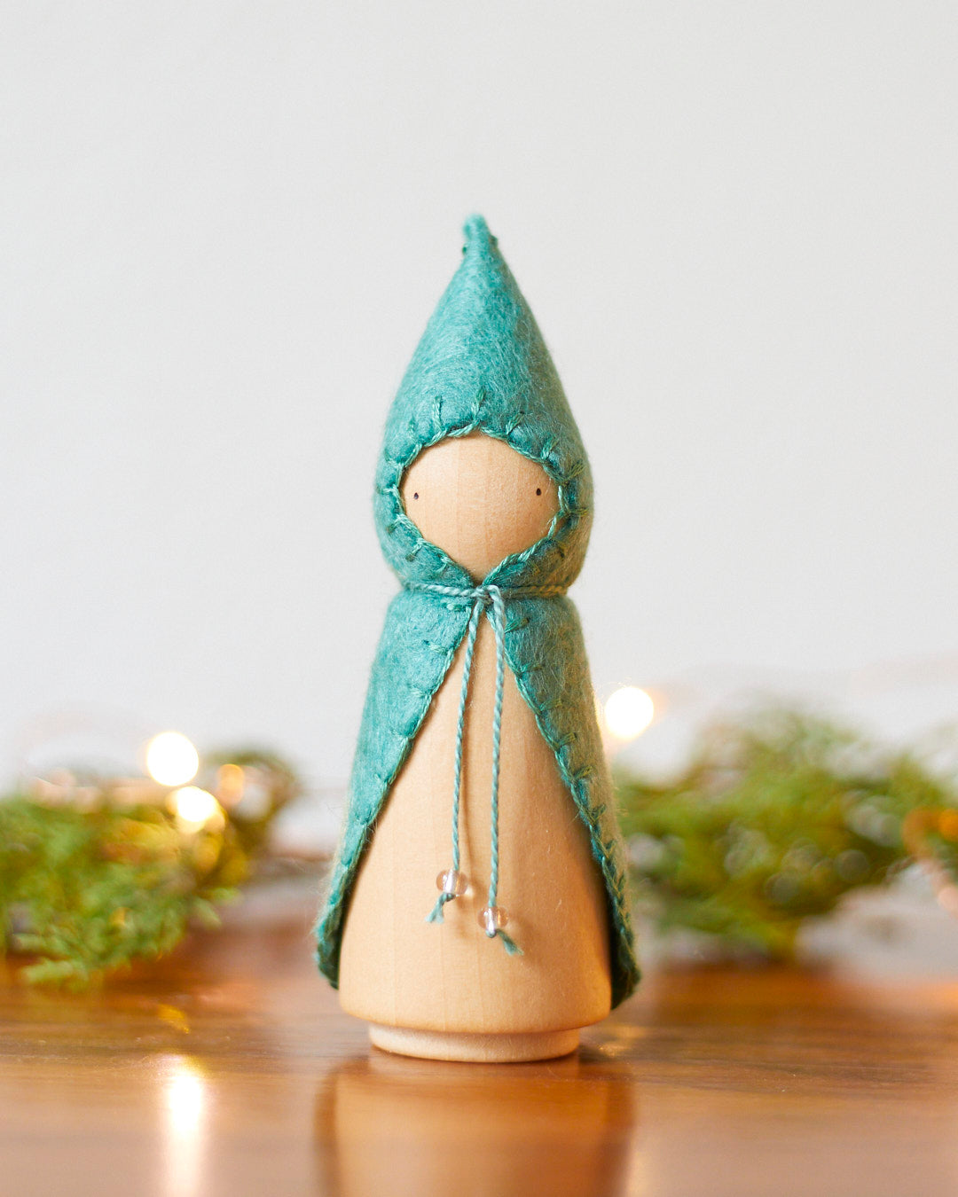 Blue Spruce Wooden Gnome