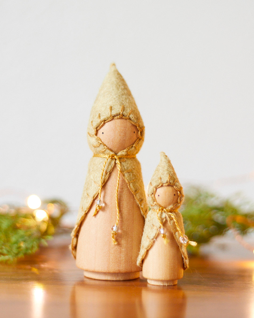 Mini Star Yellow Wooden Gnome