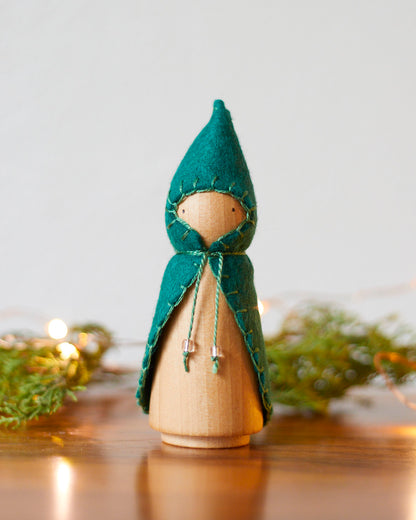 Mistletoe Wooden Gnome