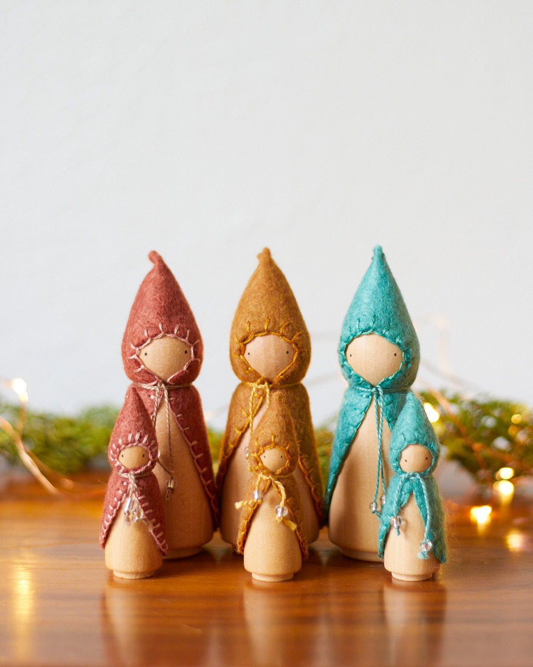 Mini Chestnut Brown Wooden Gnome