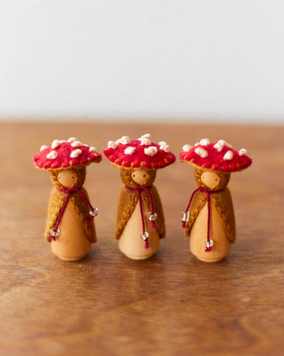 Brown Mini Mushroom Gnome