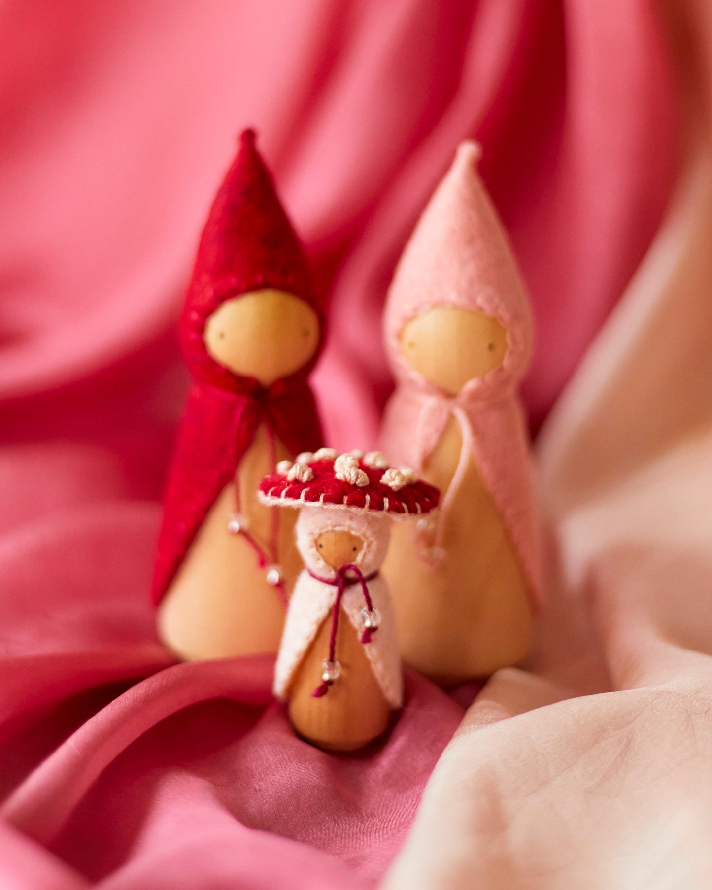 Hollyberry Red Wooden Gnome