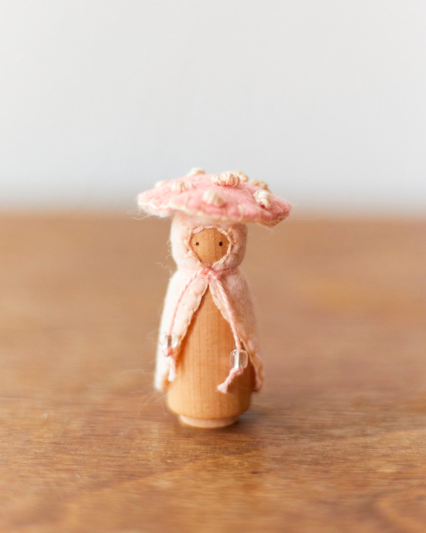 Pink Mini Mushroom Gnome