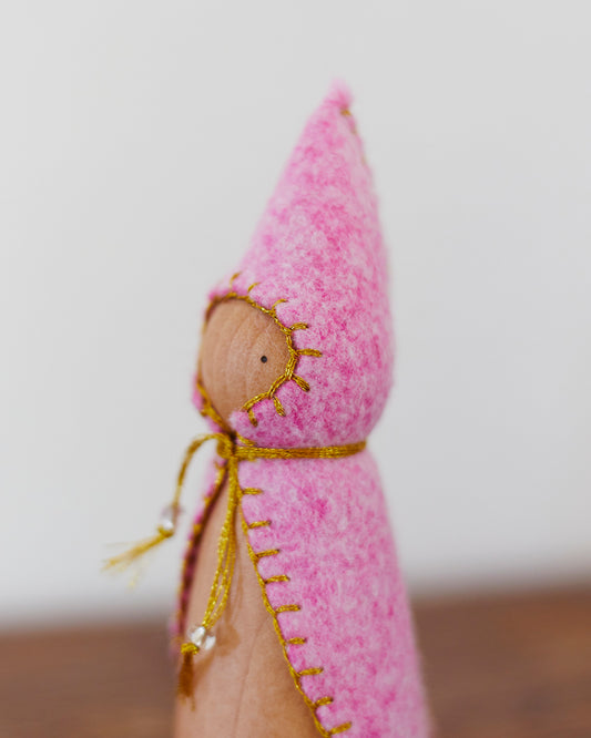 Pink Sparkle Gnome
